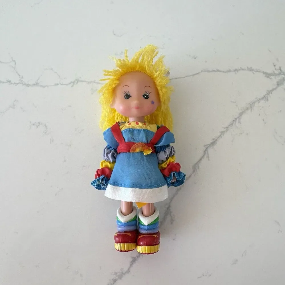 Vintage Hallmark Rainbow Beige plastic Figureine 4 Inches